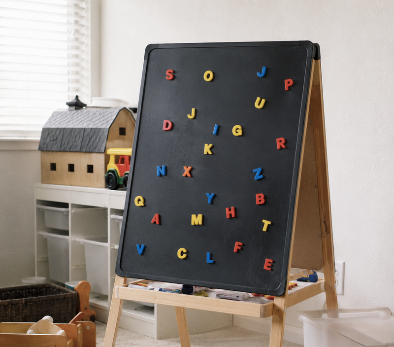 Generic cluttered magnetic board