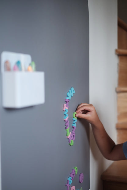 The Wonder Wall Magnetic Letters & Numbers Set — Soft Foam Magnets for Learning & Play