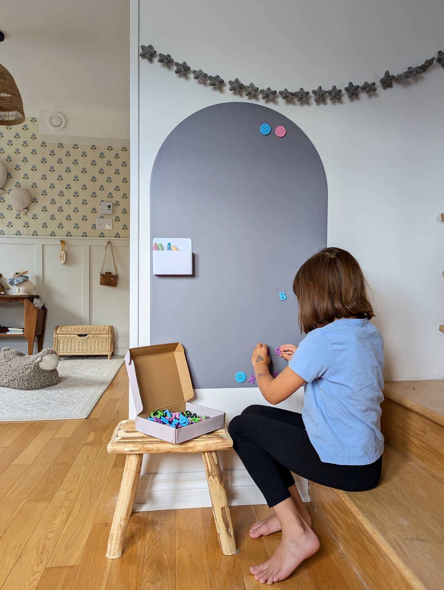 The Wonder Wall — Magnetic Play Wall for Kids (Renter-Friendly, Zero Damage)