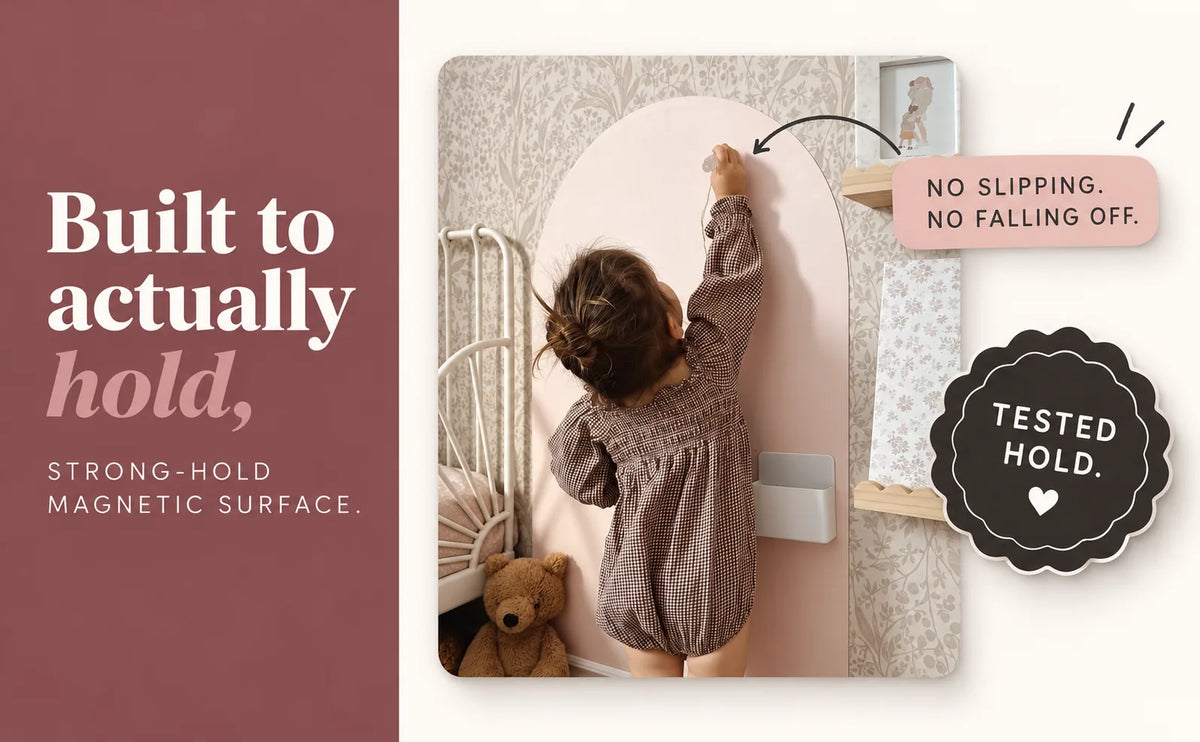 Built to actually hold: strong-hold magnetic surface, tested hold, no slipping or falling off